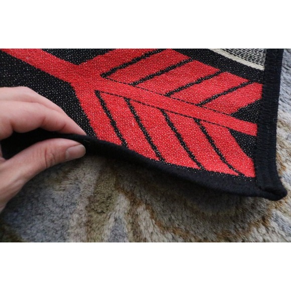 Vintage Boucher Boys and The Indian Native American Navi Red Wool Blanket Eagle - Picture 5 of 7